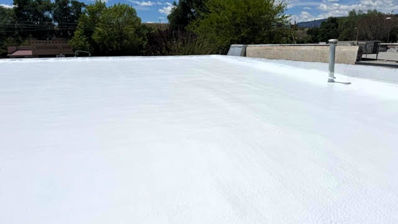 Foam Roofing. Conklin commercial roofing system for energy-efficient buildings