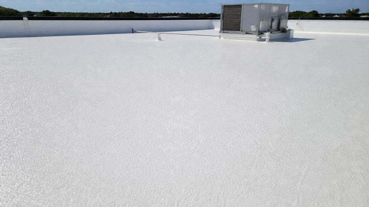 Foam Roofing. Conklin commercial roofing system for energy-efficient buildings