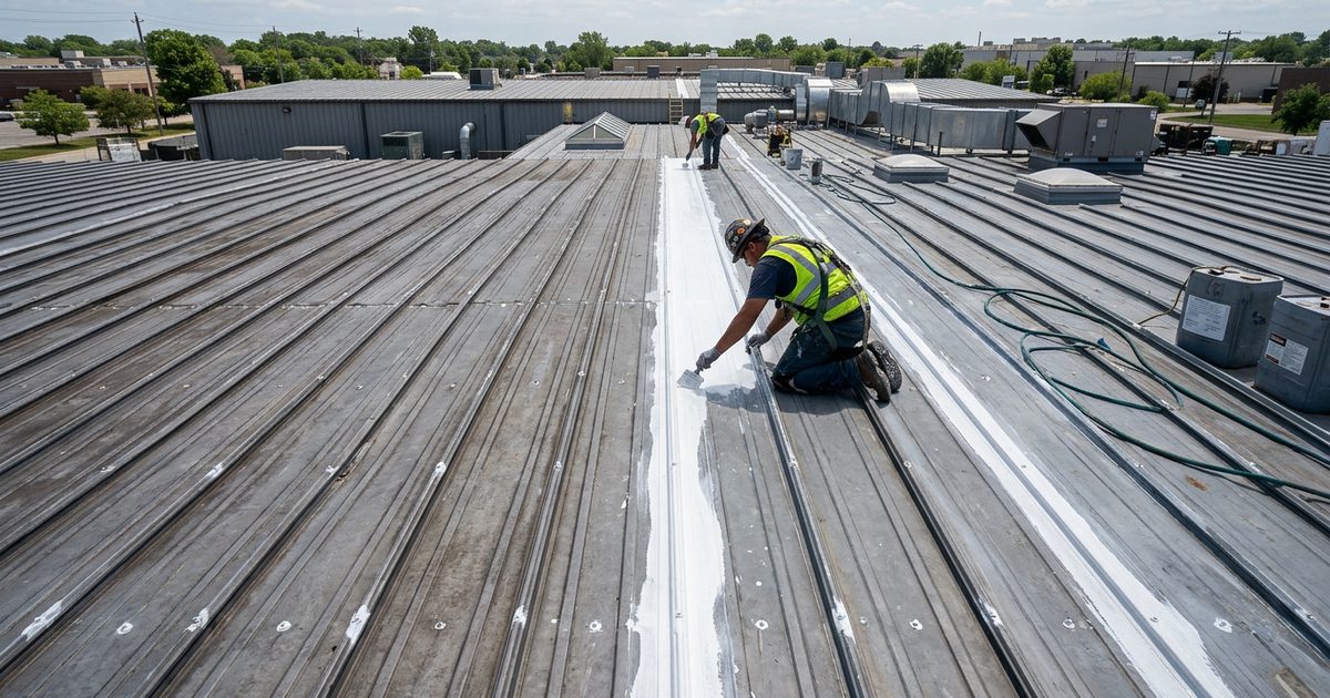 Conklin Roofing vs Metal Roof: 7 Key Differences That Impact Cost, commercial roofing guide from White Roofing Systems